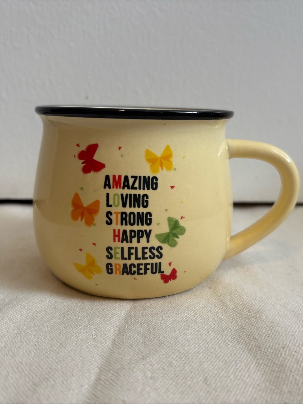 Silly Obsessions Mother Ceramic Mug with Butterfly Design